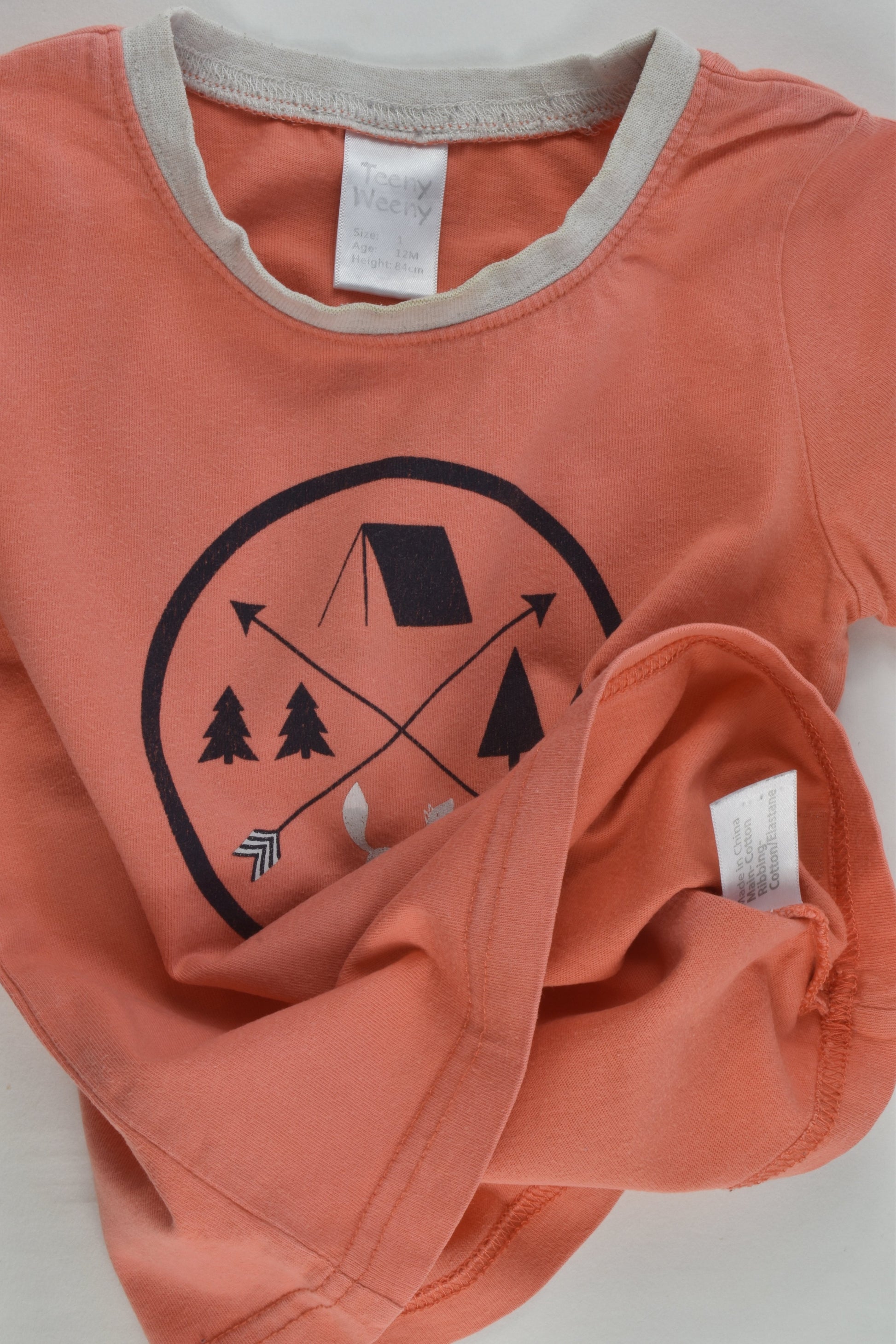 Teeny Weeny Size 1 Fox T-shirt