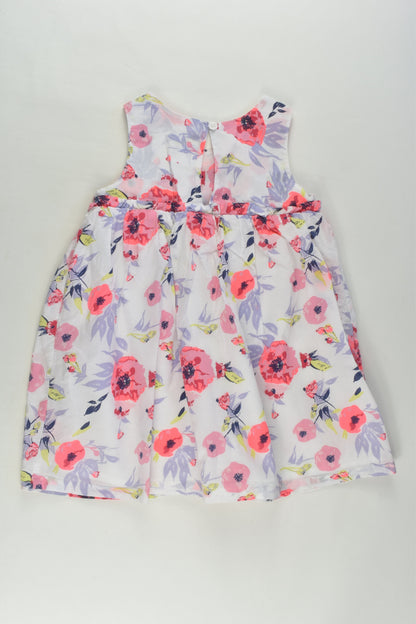 Teeny Weeny Size 2 (98 cm) Lined Floral Dress