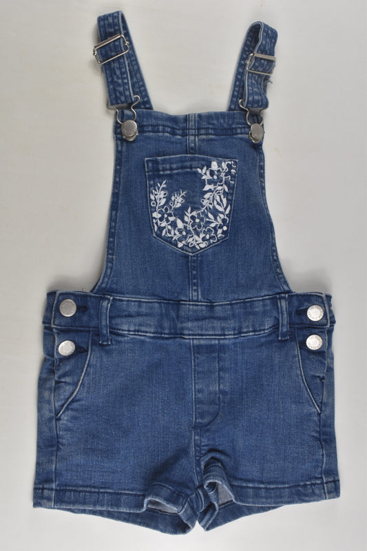 The 1964 Denim Company Size 4 Short Denim Overalla