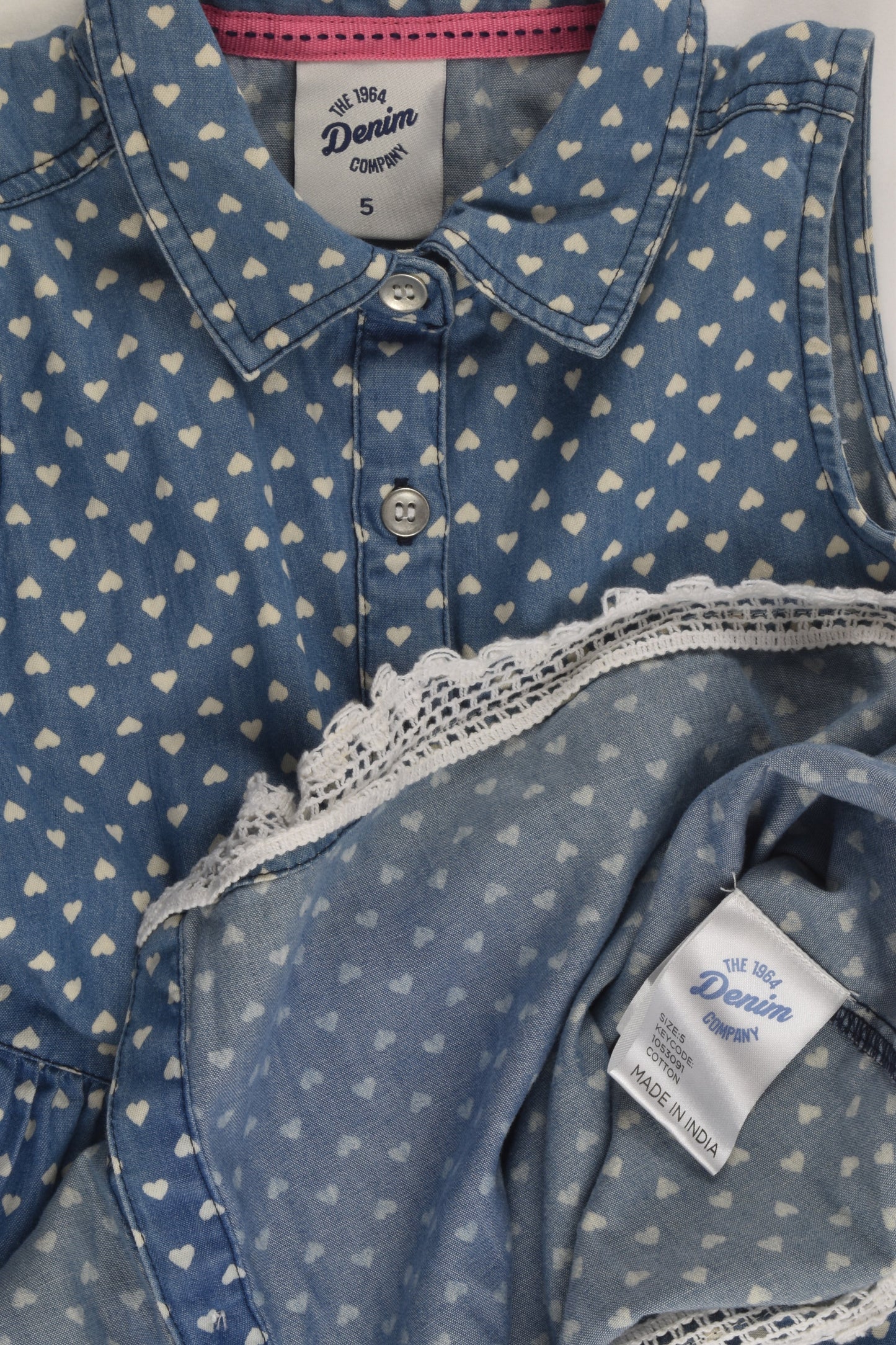 The 1964 Denim Company Size 5 Lightweight Denim Dress