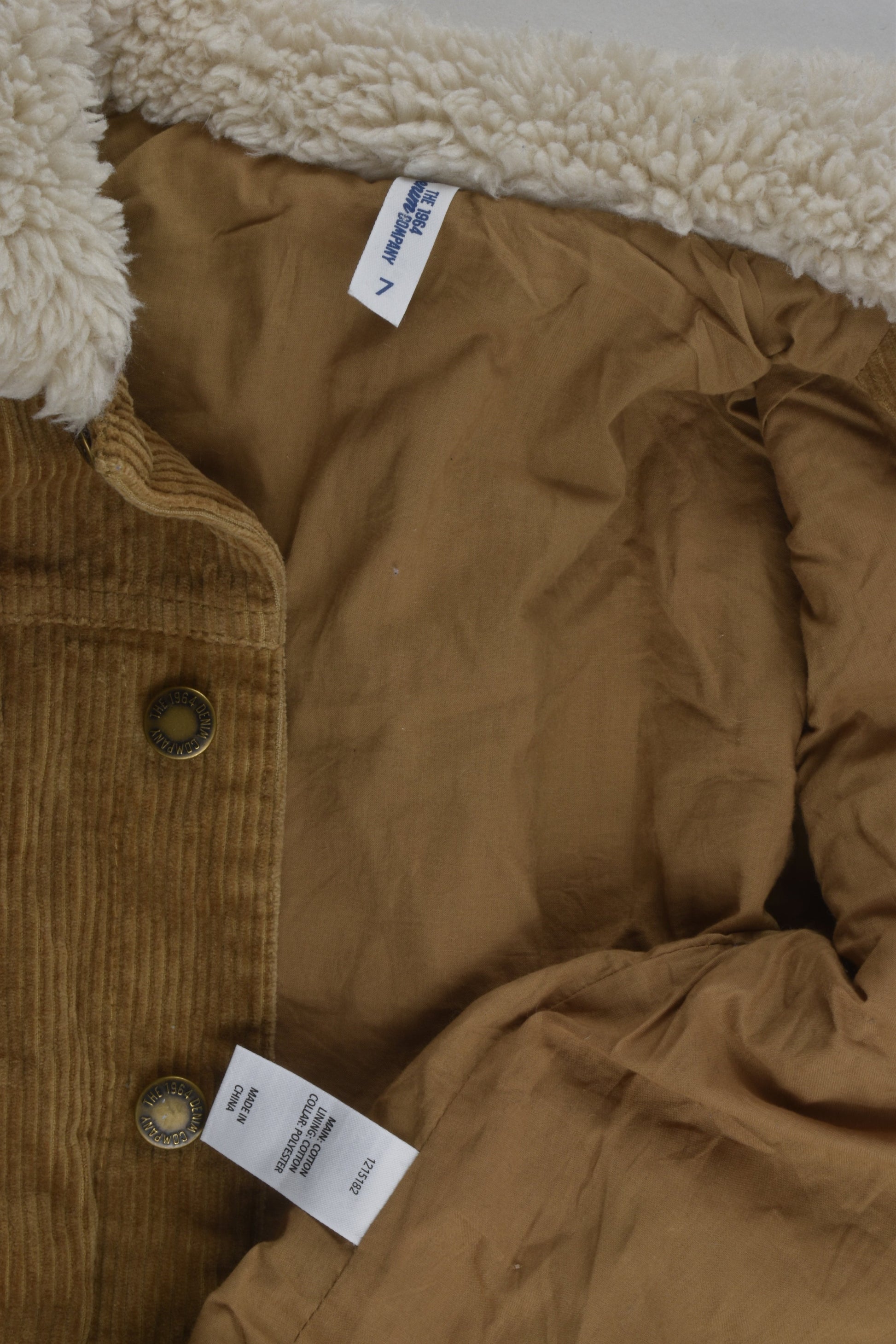 The 1964 Denim Company Size 7 Cord Jacket