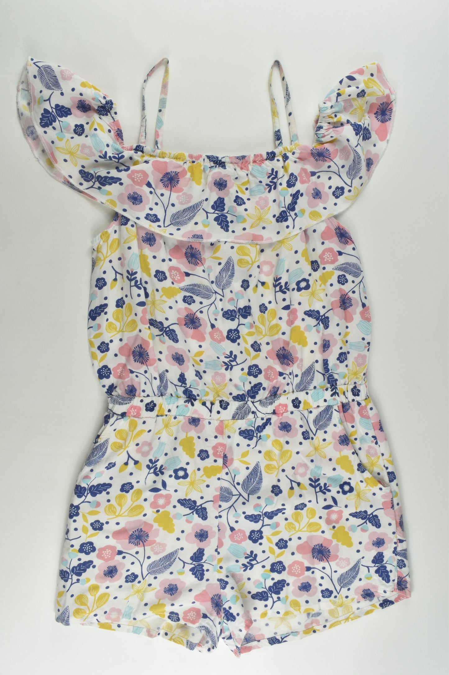 The 1964 Denim Company Size 8 Floral Playsuit