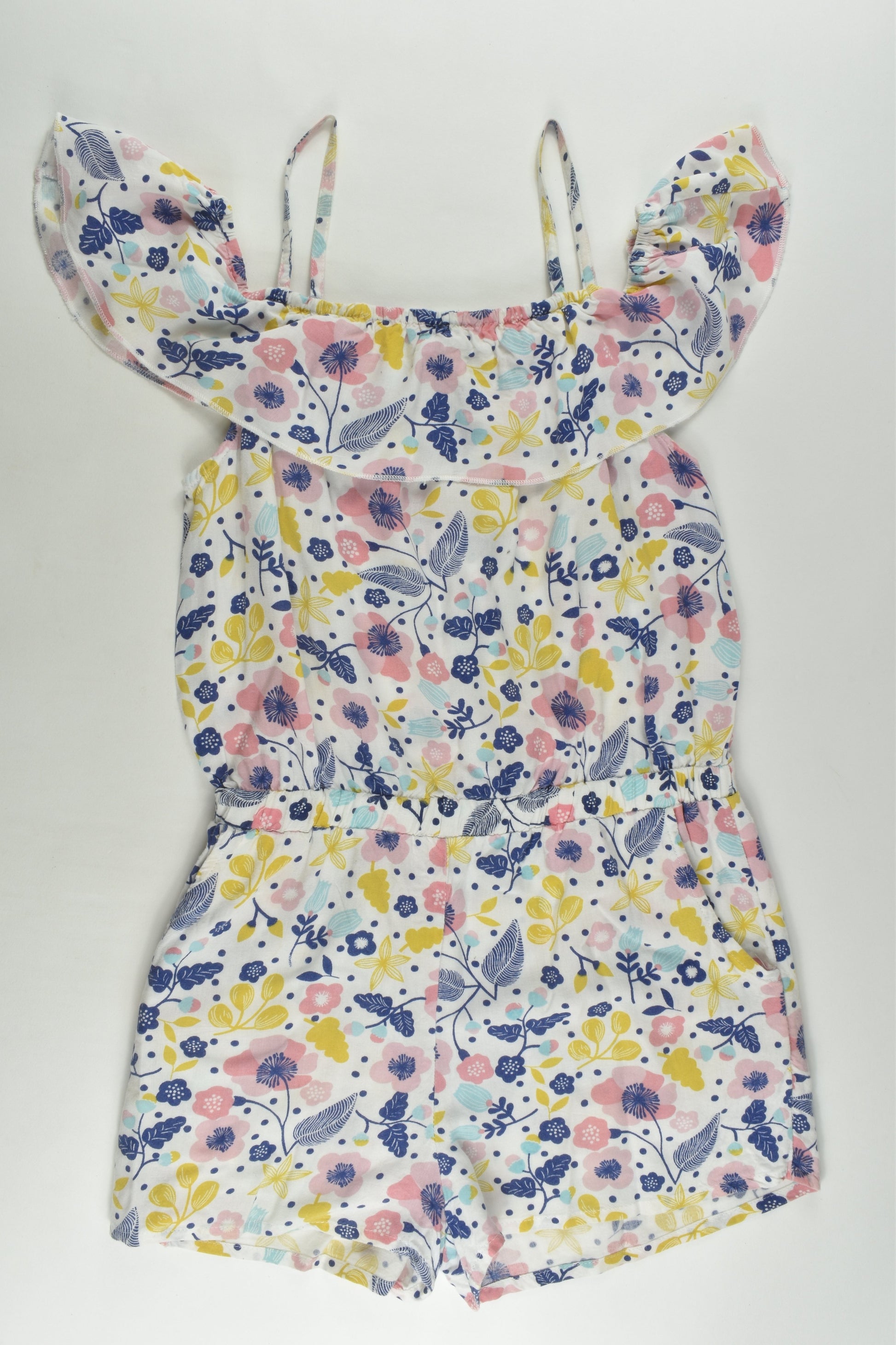 The 1964 Denim Company Size 8 Floral Playsuit