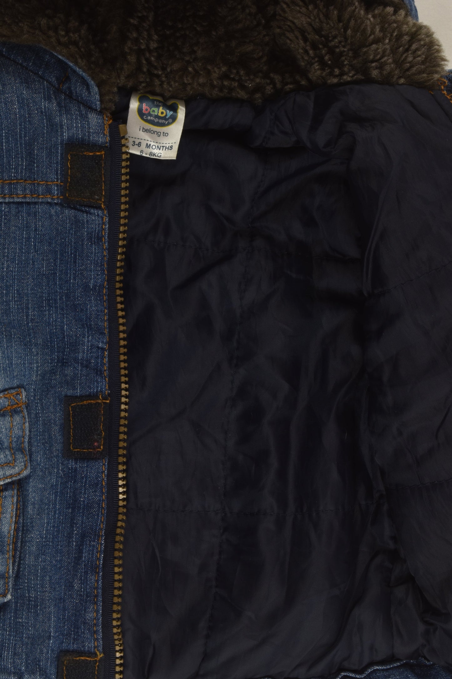 The Baby Company Size 00 Lined Denim Jacket