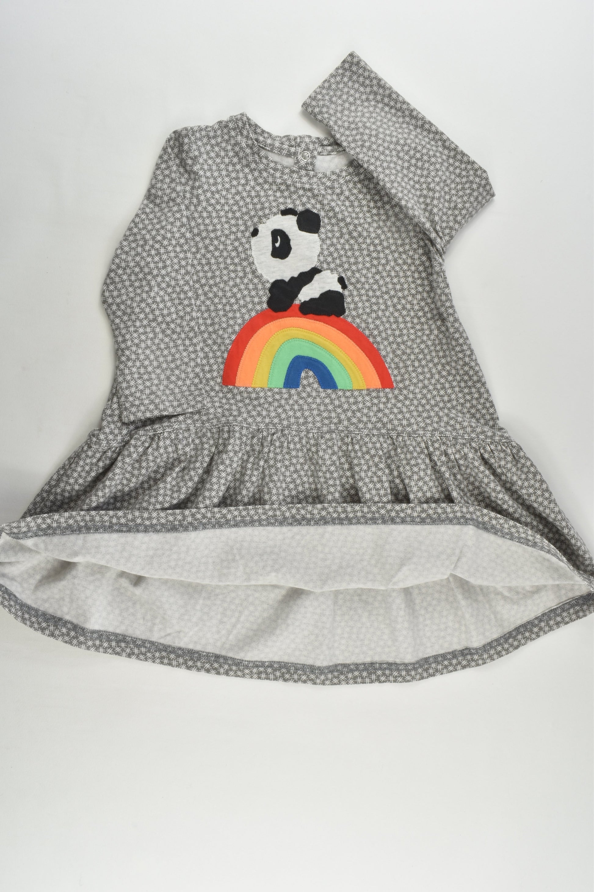 The Bonnie Mob Size 1-2 (90 cm, 18-24 months) Rainbow Panda Dress
