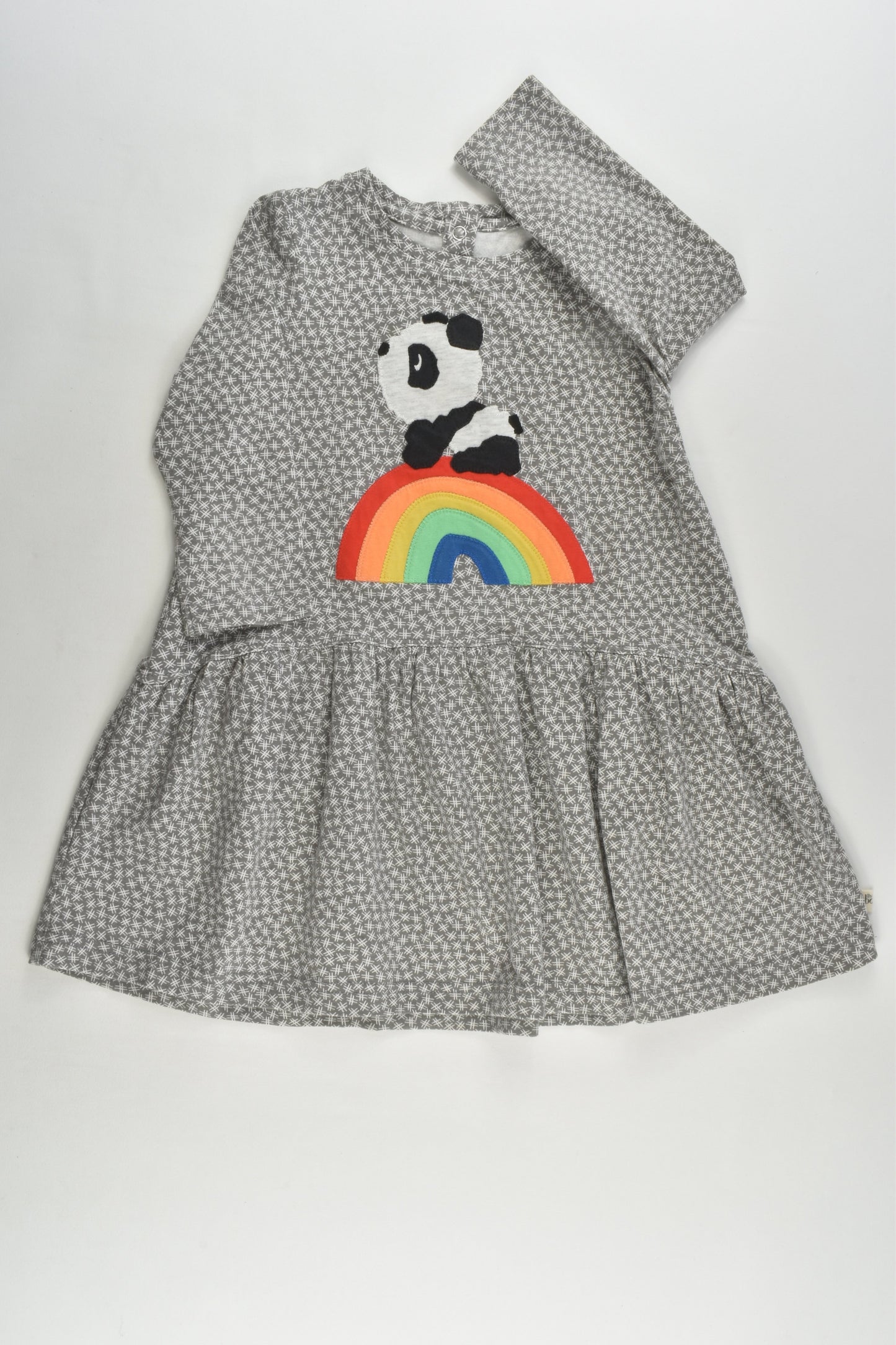 The Bonnie Mob Size 1-2 (90 cm, 18-24 months) Rainbow Panda Dress