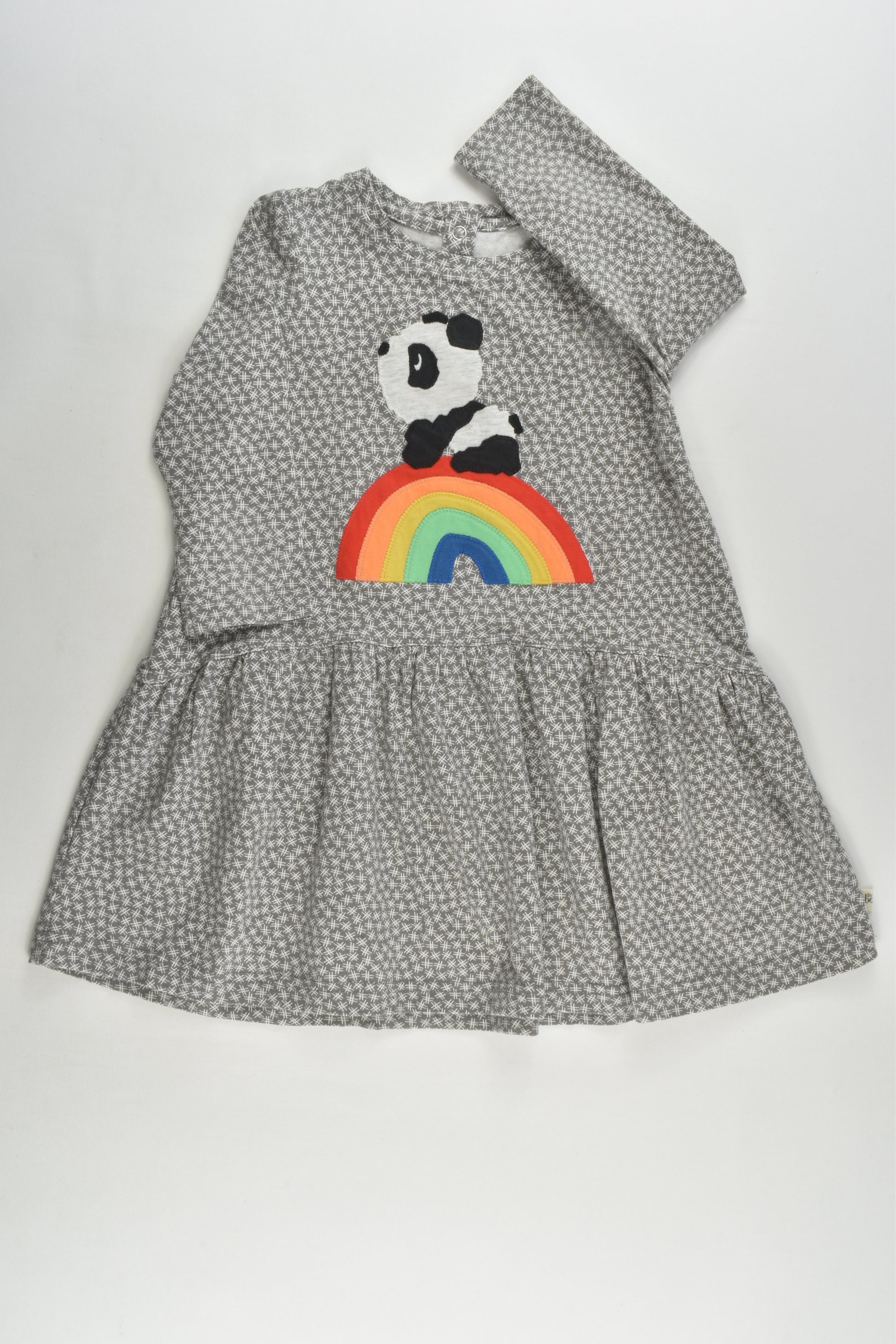 The Bonnie Mob Size 1-2 (90 cm, 18-24 months) Rainbow Panda Dress