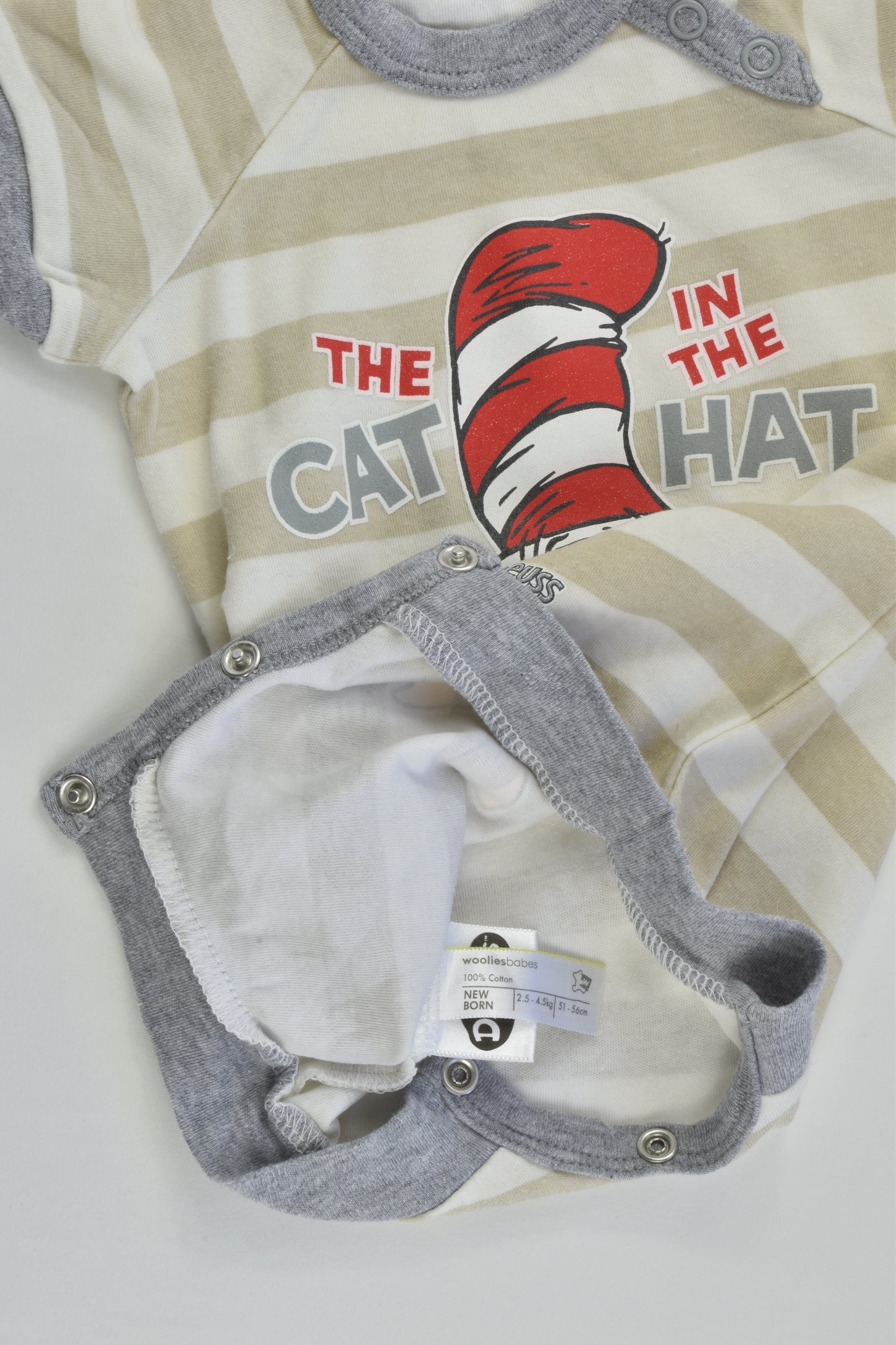 The Cat In The Hat Size 0000 (Newborn, 51-56 cm) Short Romper