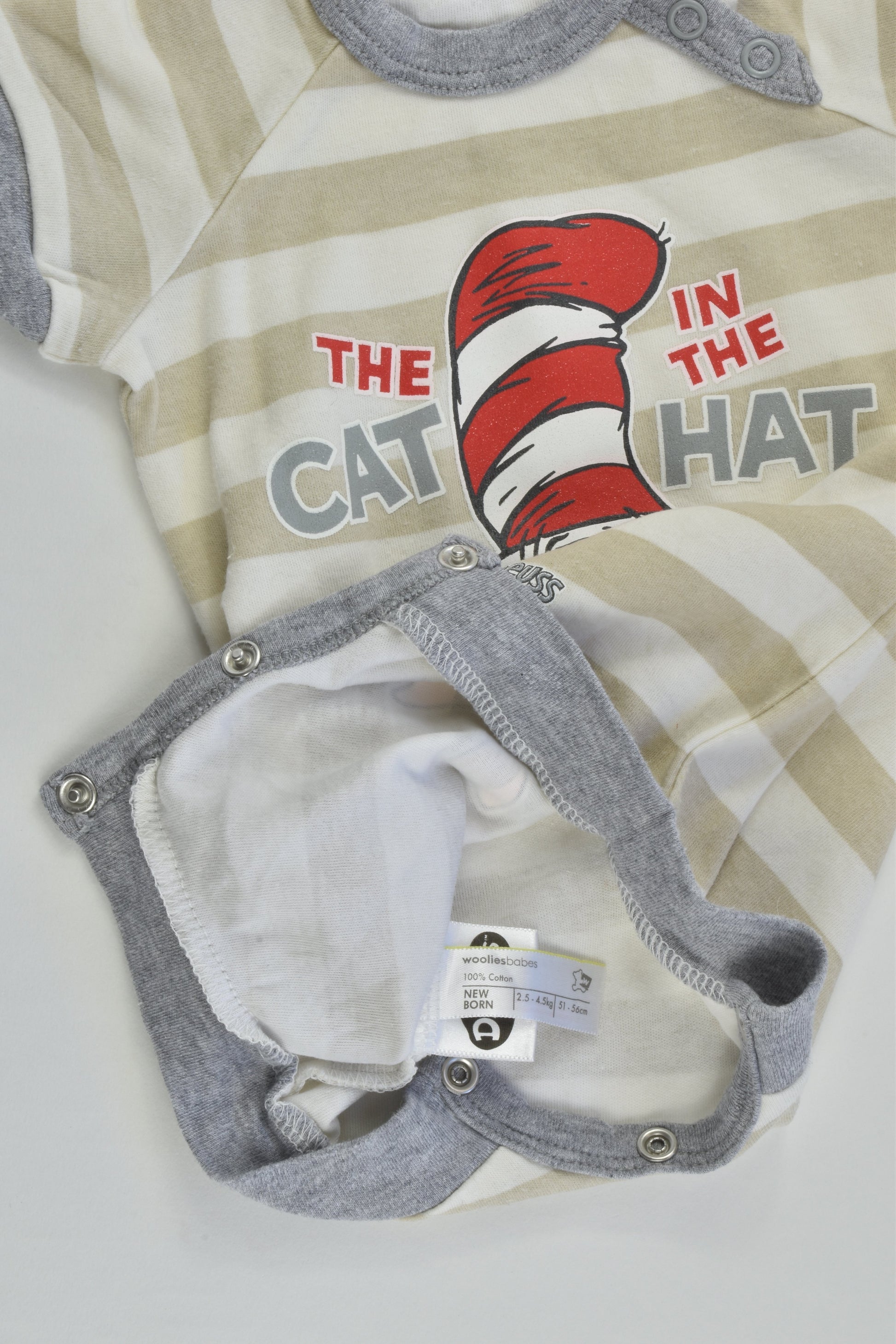 The Cat In The Hat Size 0000 (Newborn, 51-56 cm) Short Romper