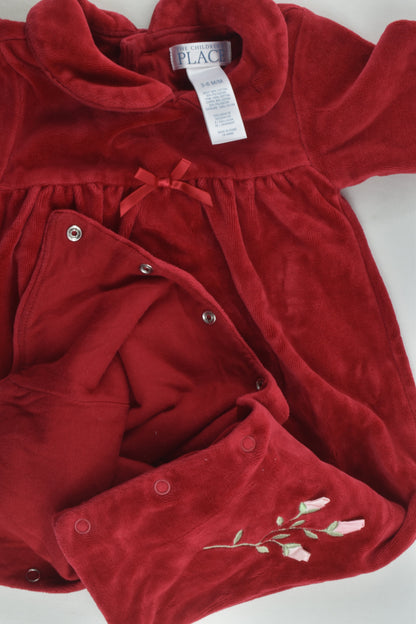 The Children's Place Size 00 Lined Velour Romper