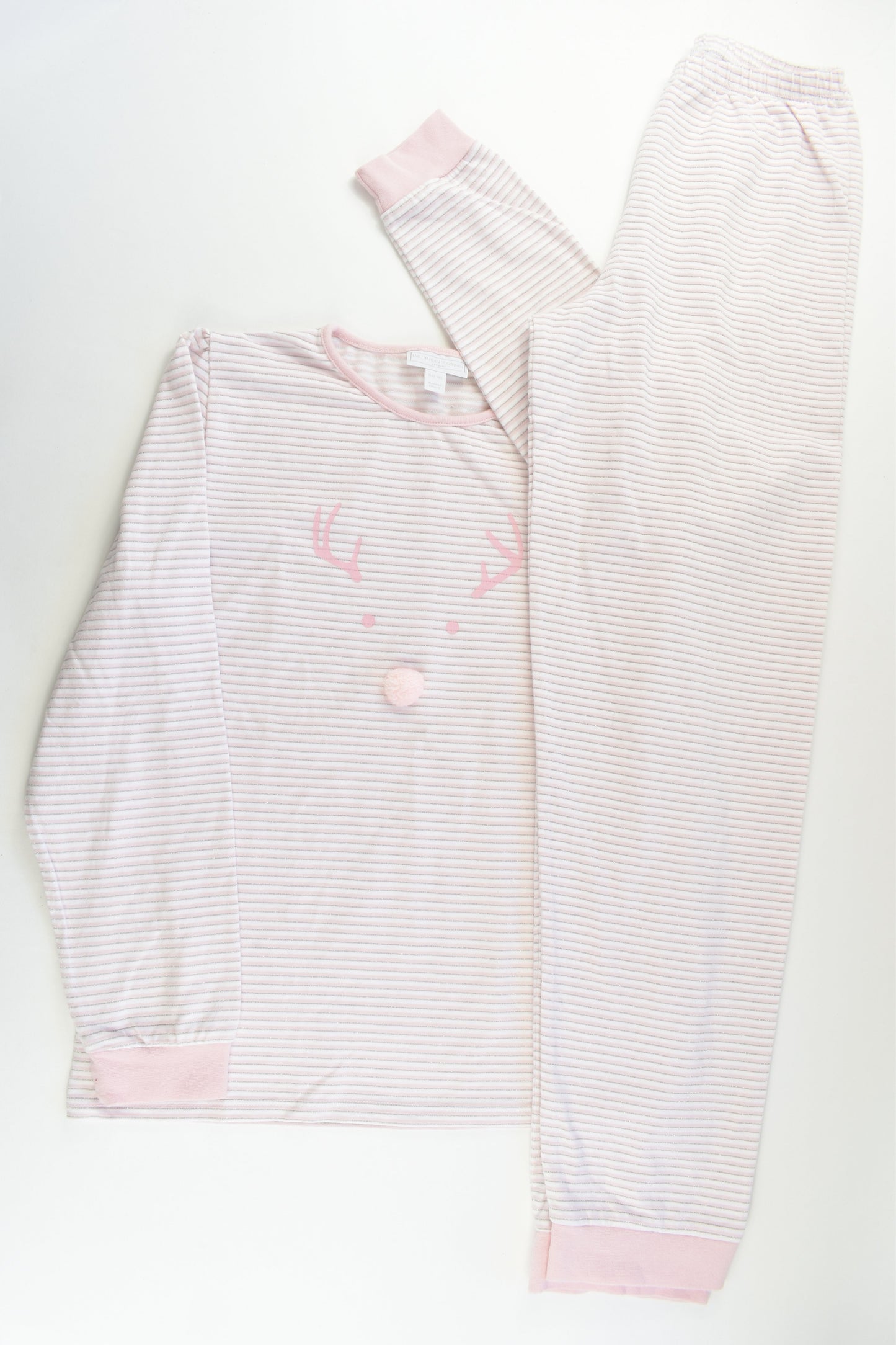 The Little White Company (London) Size 11-12 Reindeer Pj Set
