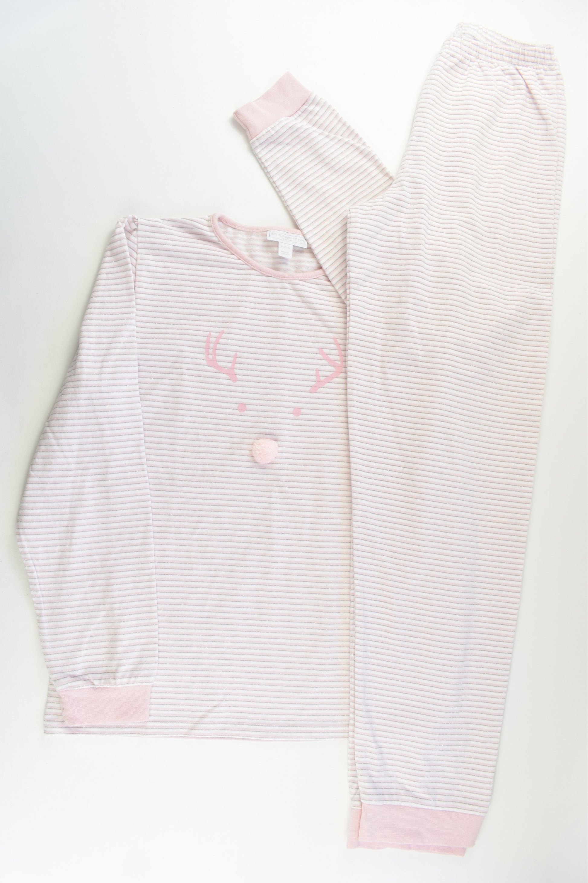 The Little White Company (London) Size 11-12 Reindeer Pj Set