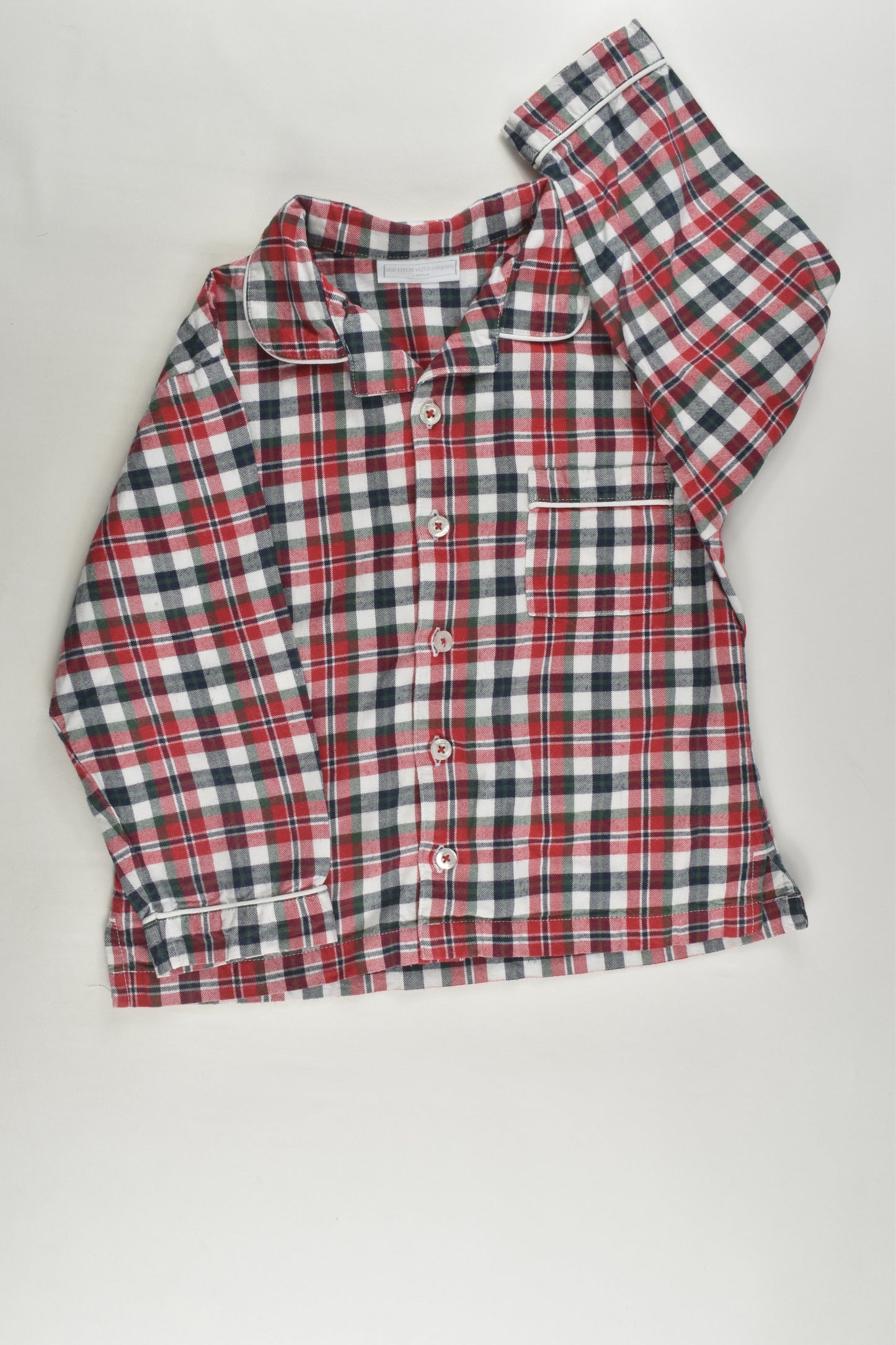 The Little White Company London Size 4-5 Checked Pyjamas