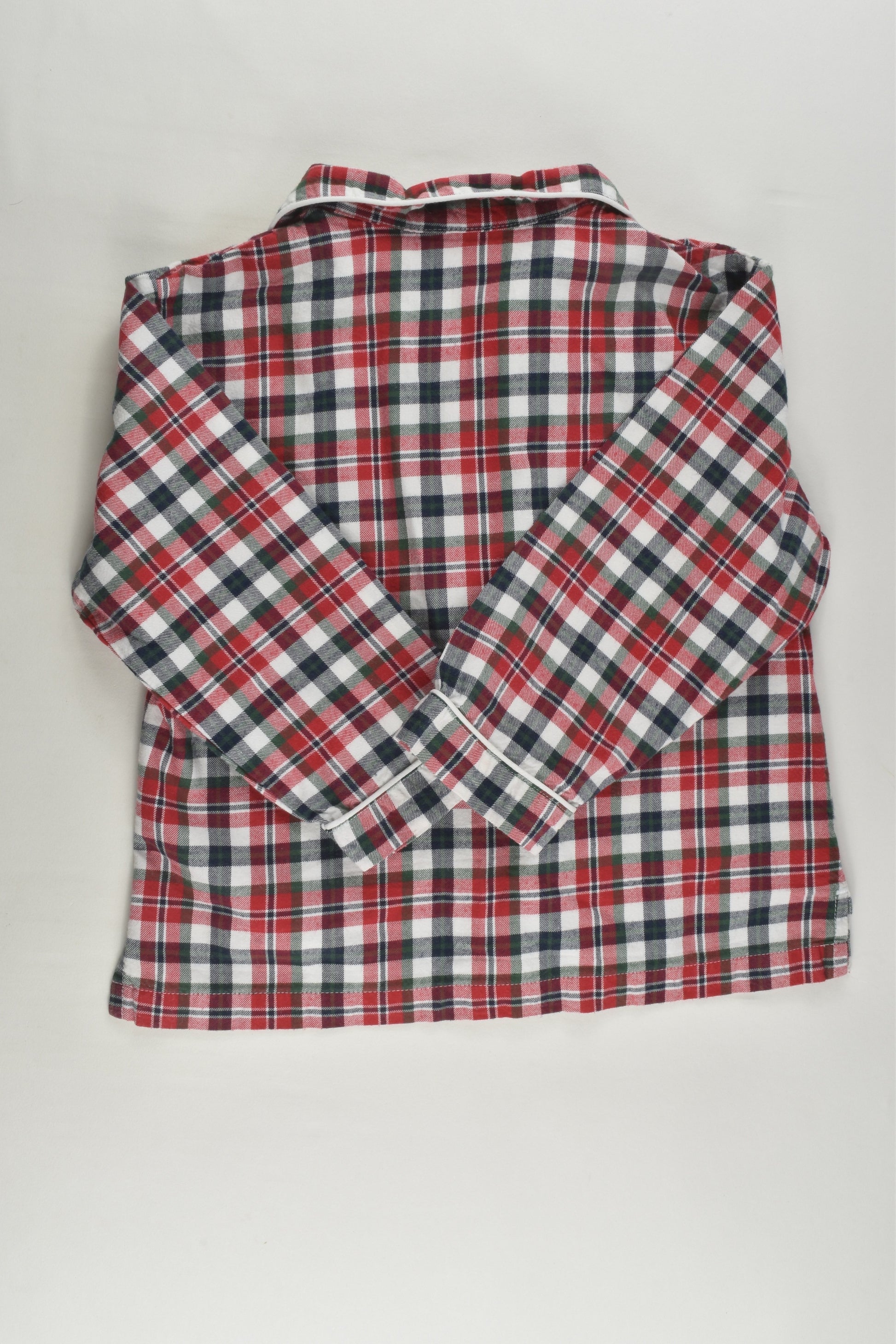 The Little White Company London Size 4-5 Checked Pyjamas