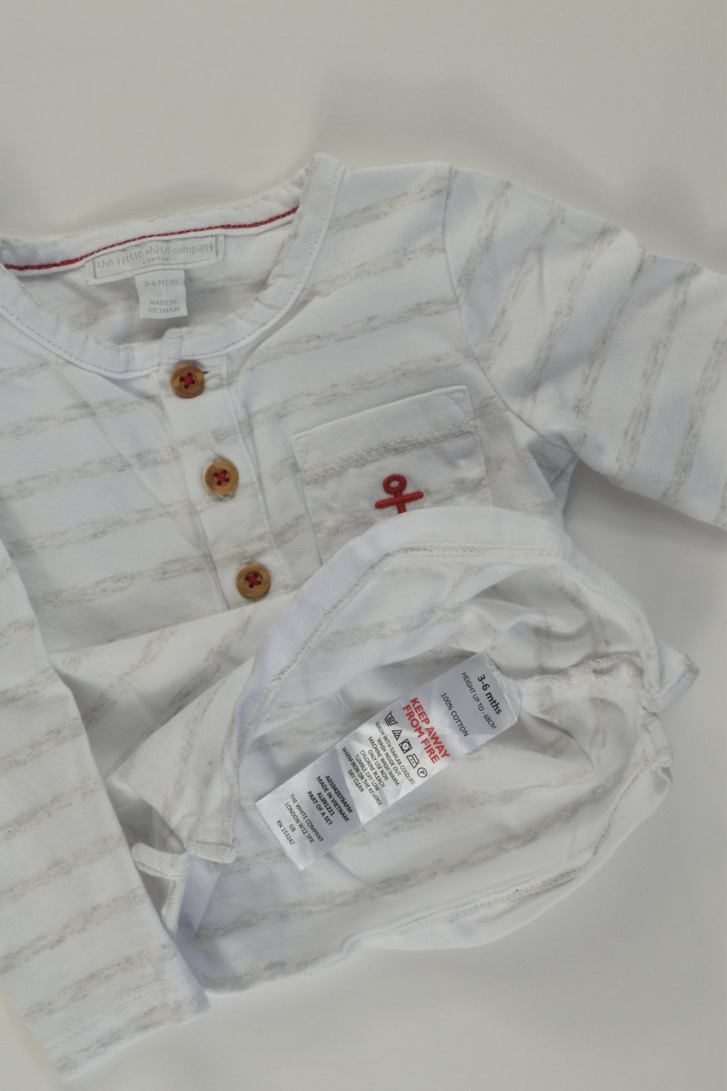 The Little White Company Size 00 Nautical Top