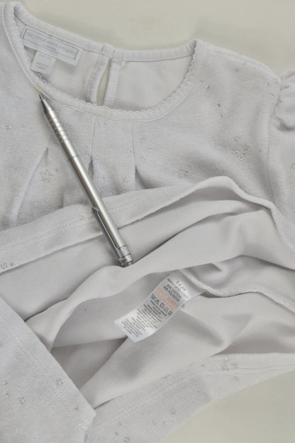 The Little White Company Size 5-6 Velour Sweater