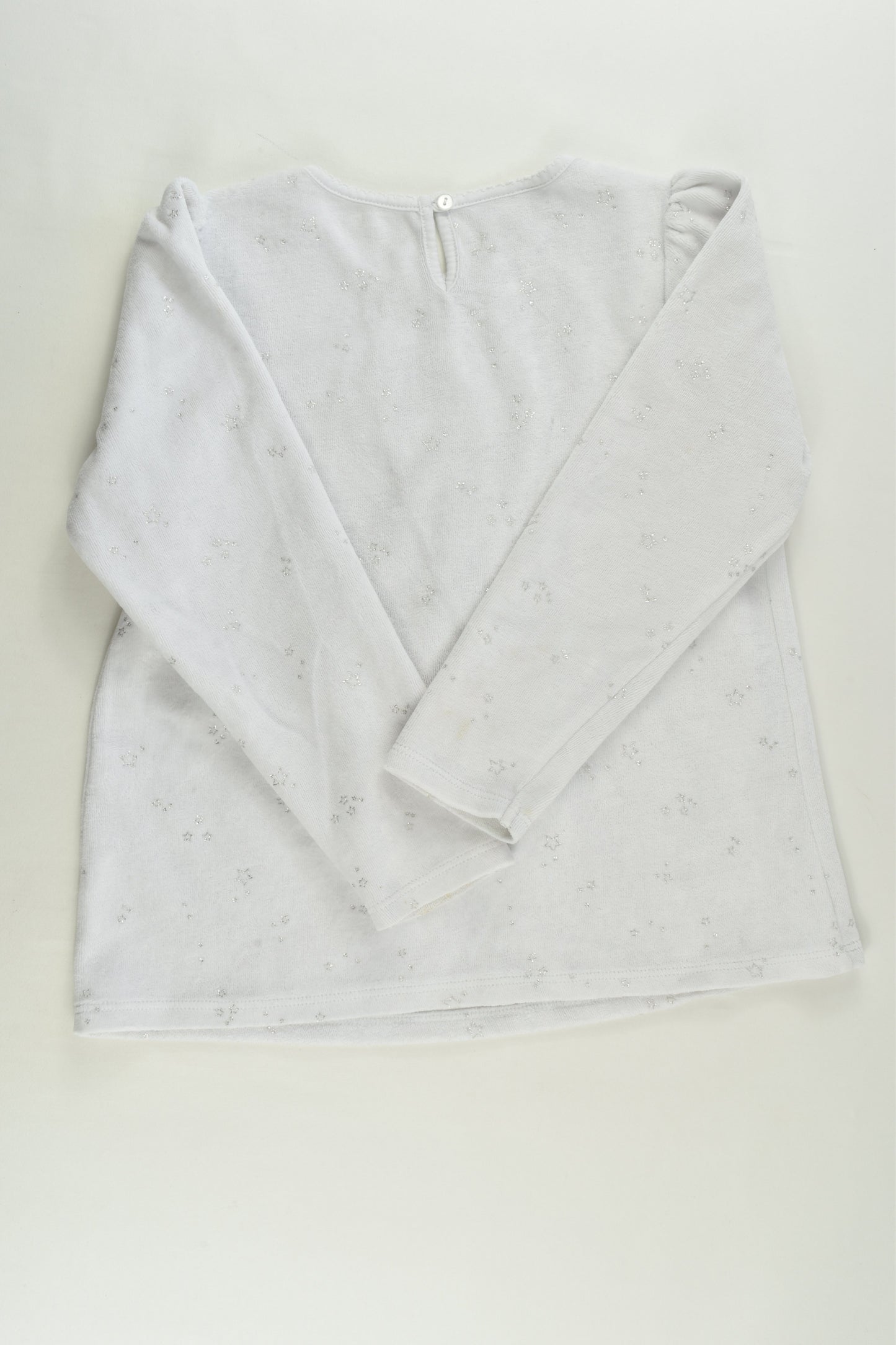 The Little White Company Size 5-6 Velour Sweater