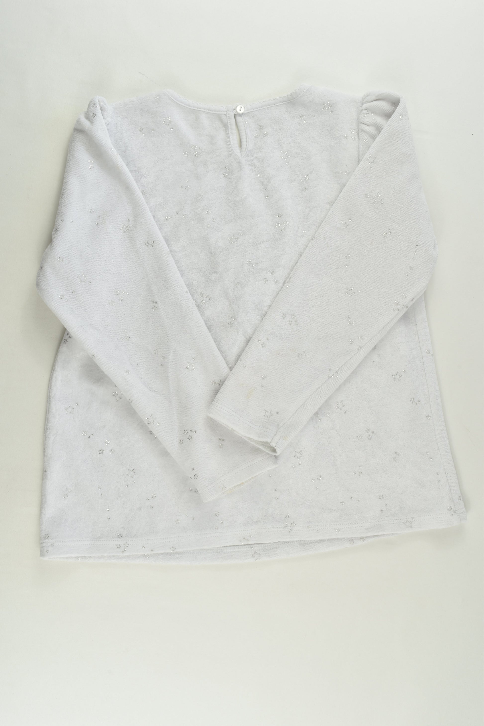 The Little White Company Size 5-6 Velour Sweater