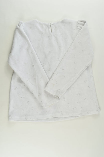The Little White Company Size 5-6 Velour Sweater