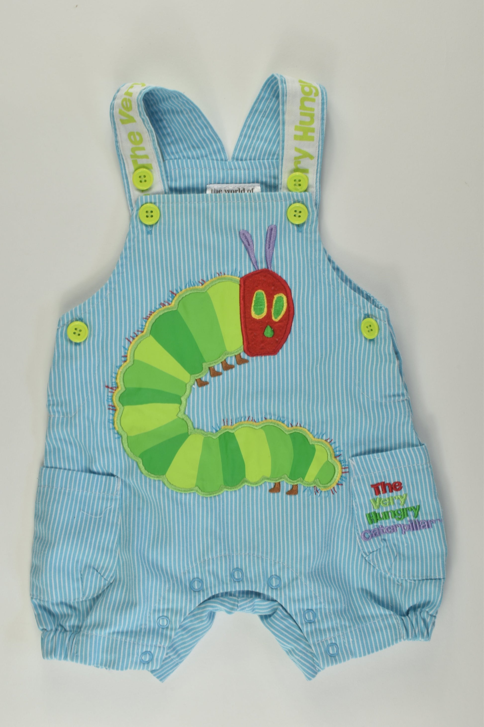 The Very Hungry Caterpillar Size 000 Short Overalls