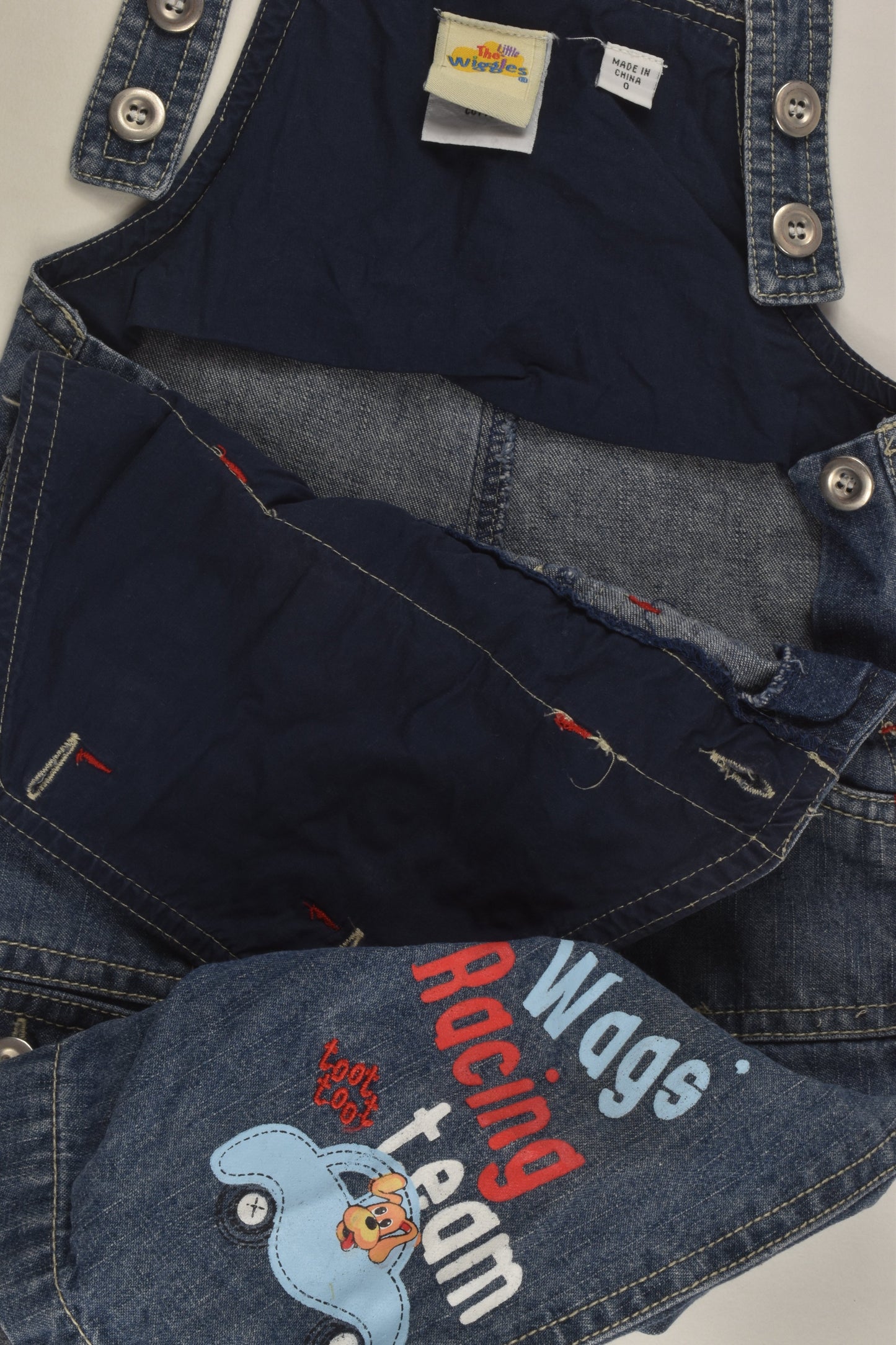 The Wiggles Size 0 Denim Overalls
