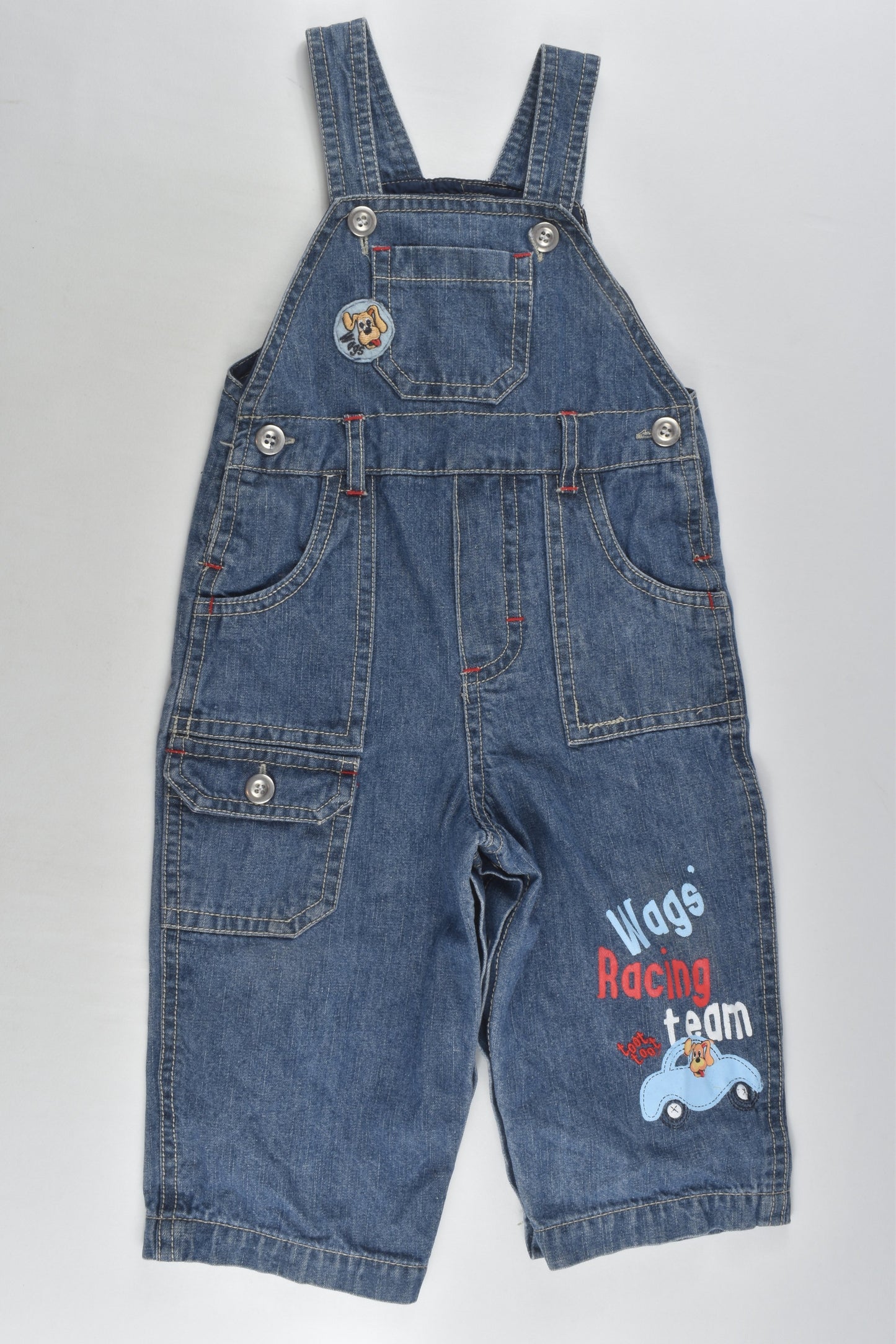 The Wiggles Size 0 Denim Overalls