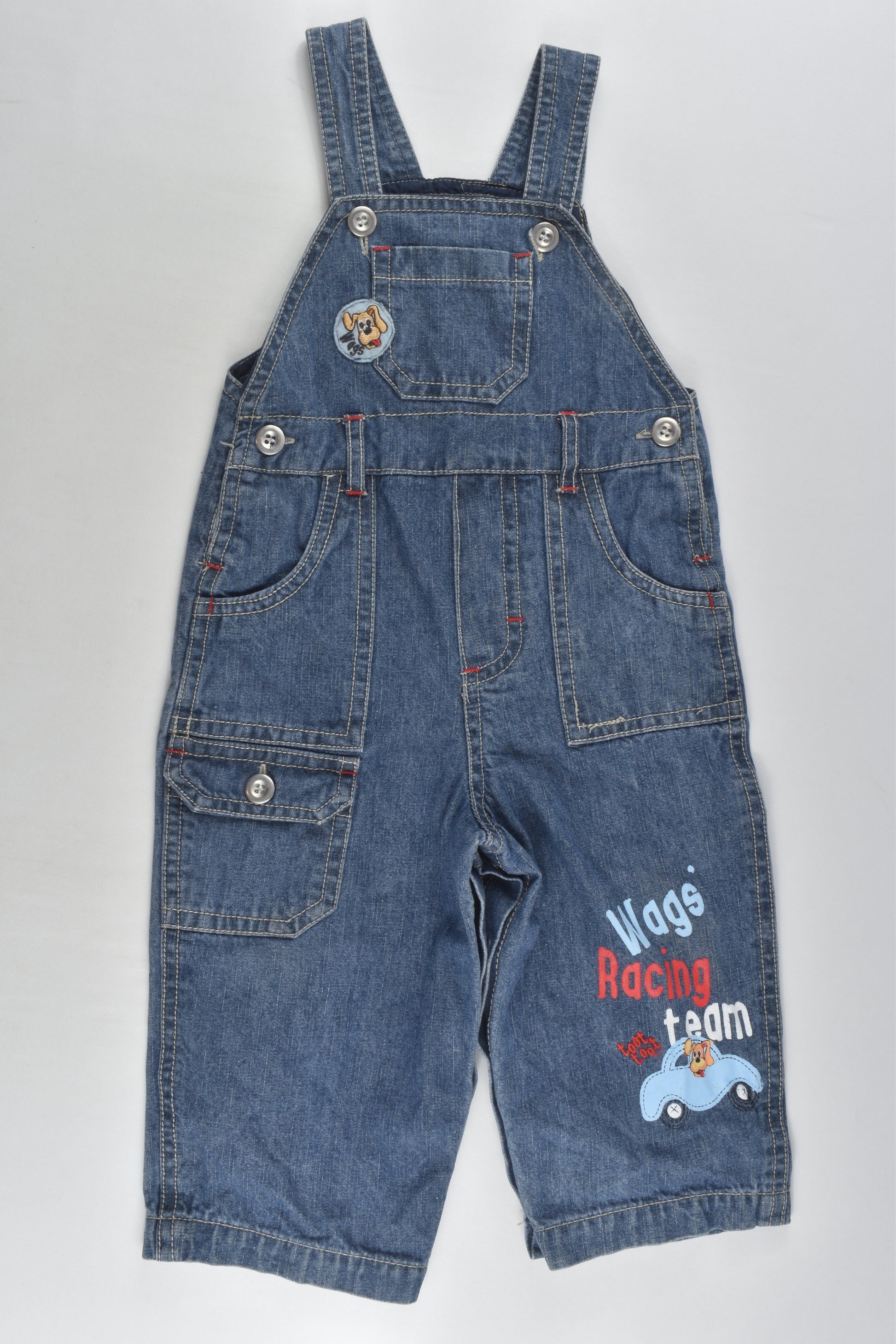 The Wiggles Size 0 Denim Overalls