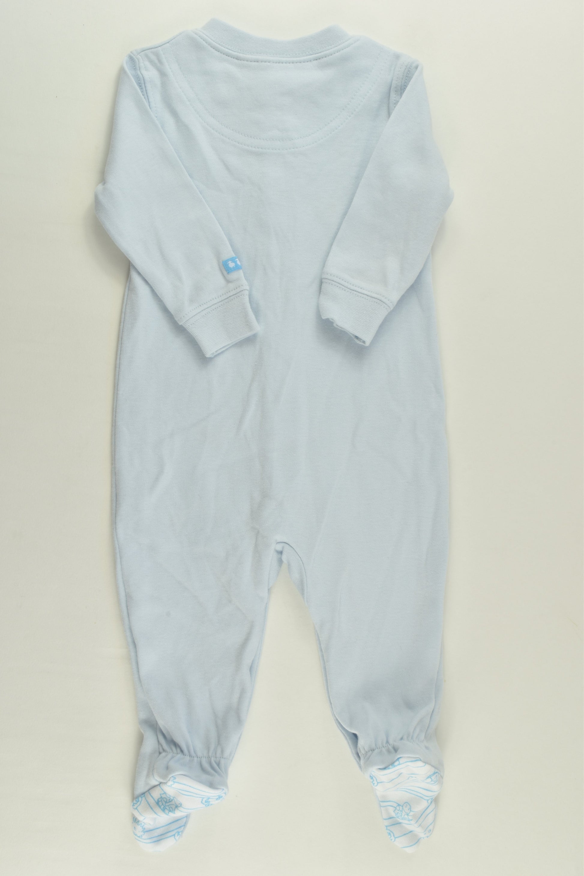 Three Little Sheep Size 00 Under the Sea Footed Romper