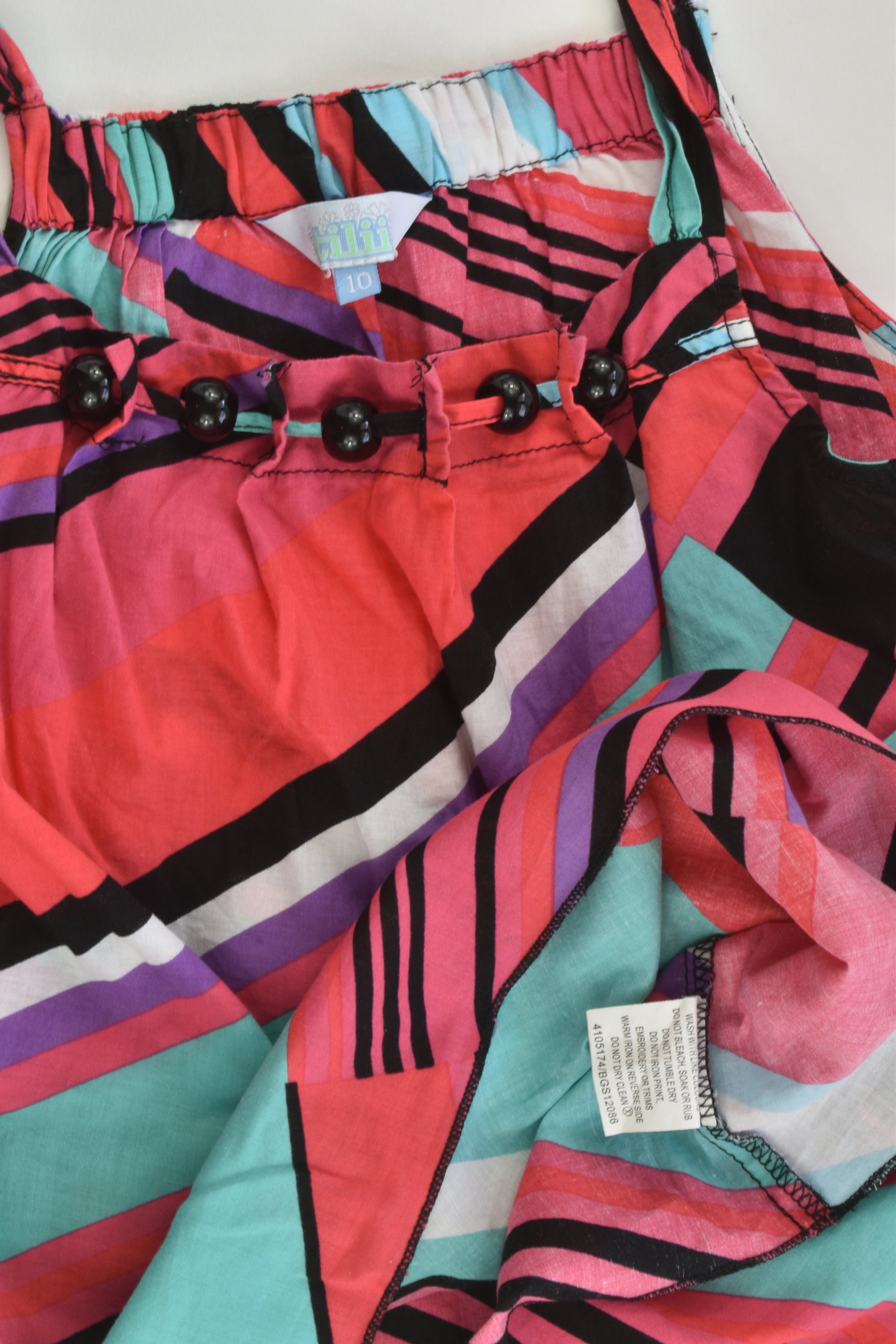 Tilii Size 10 Striped Blouse