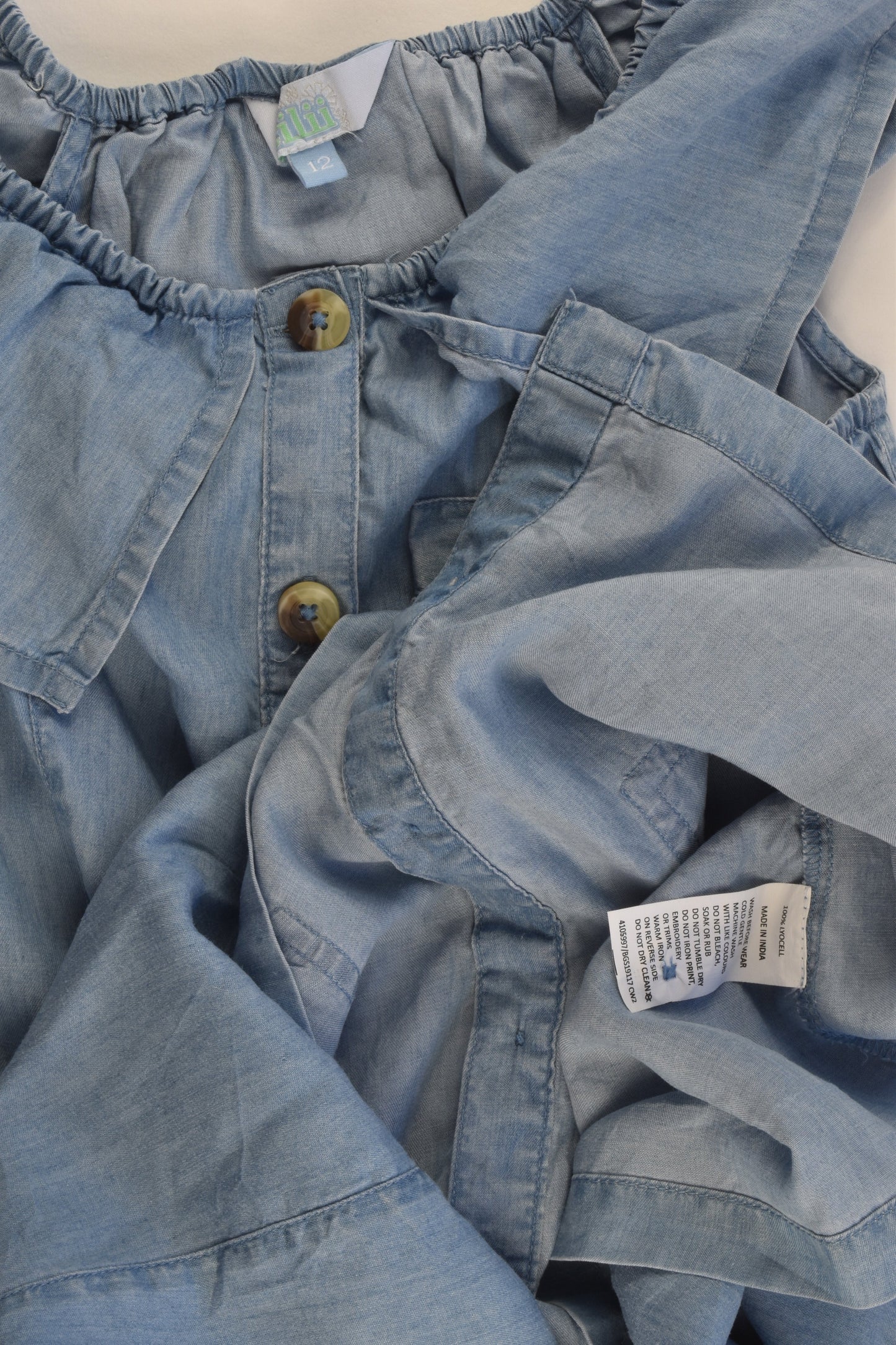 Tilii Size 12 Lightweight Denim Dress