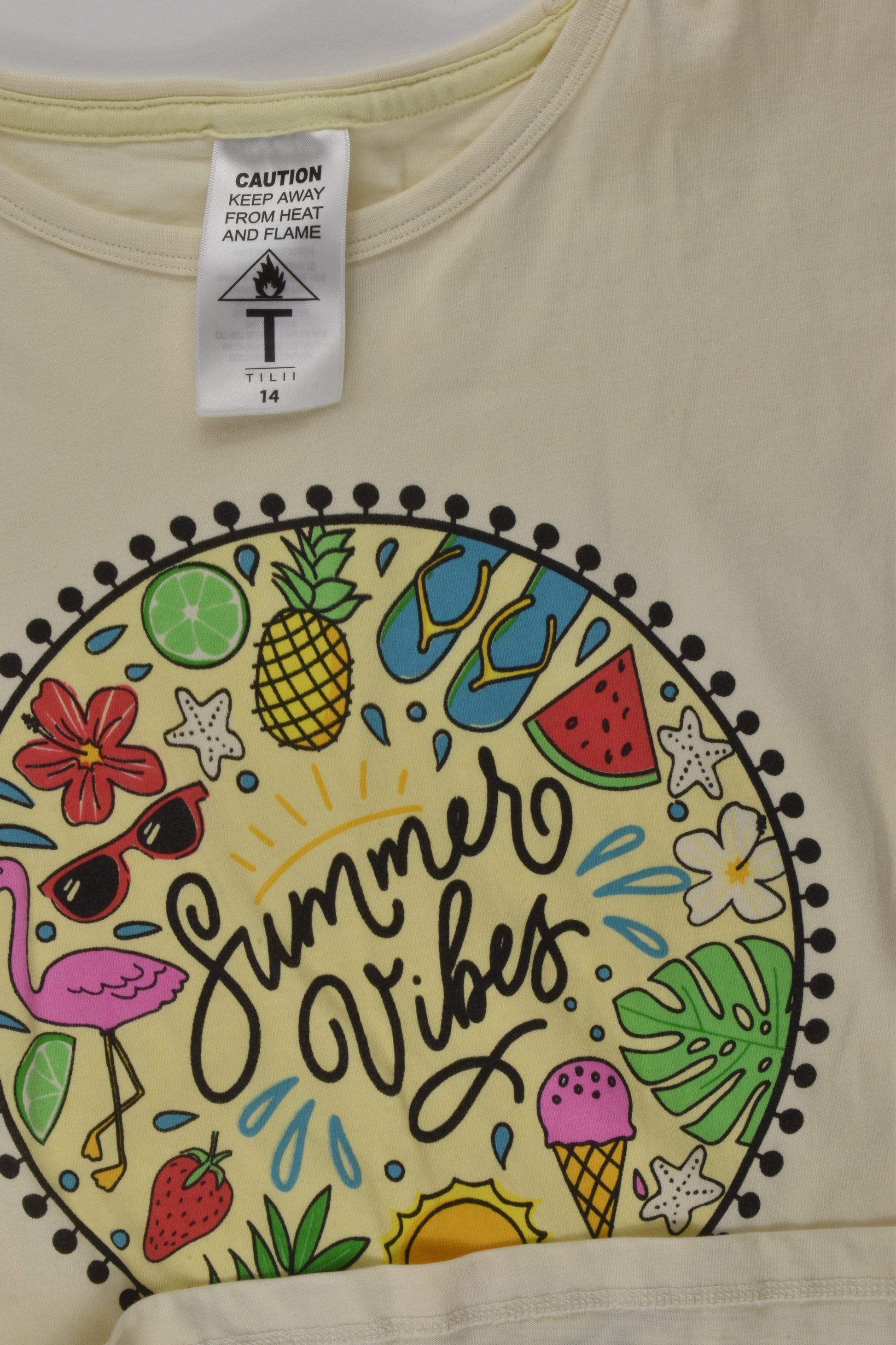 Tilii Size 14 'Summer Vibes' T-shirt