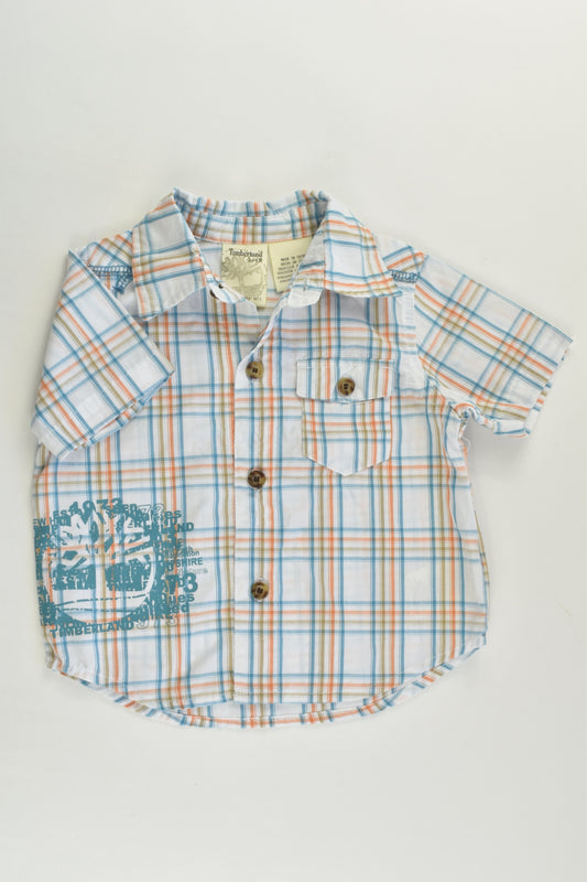 Timberland Size 00 (3/6 months) Checked Shirt