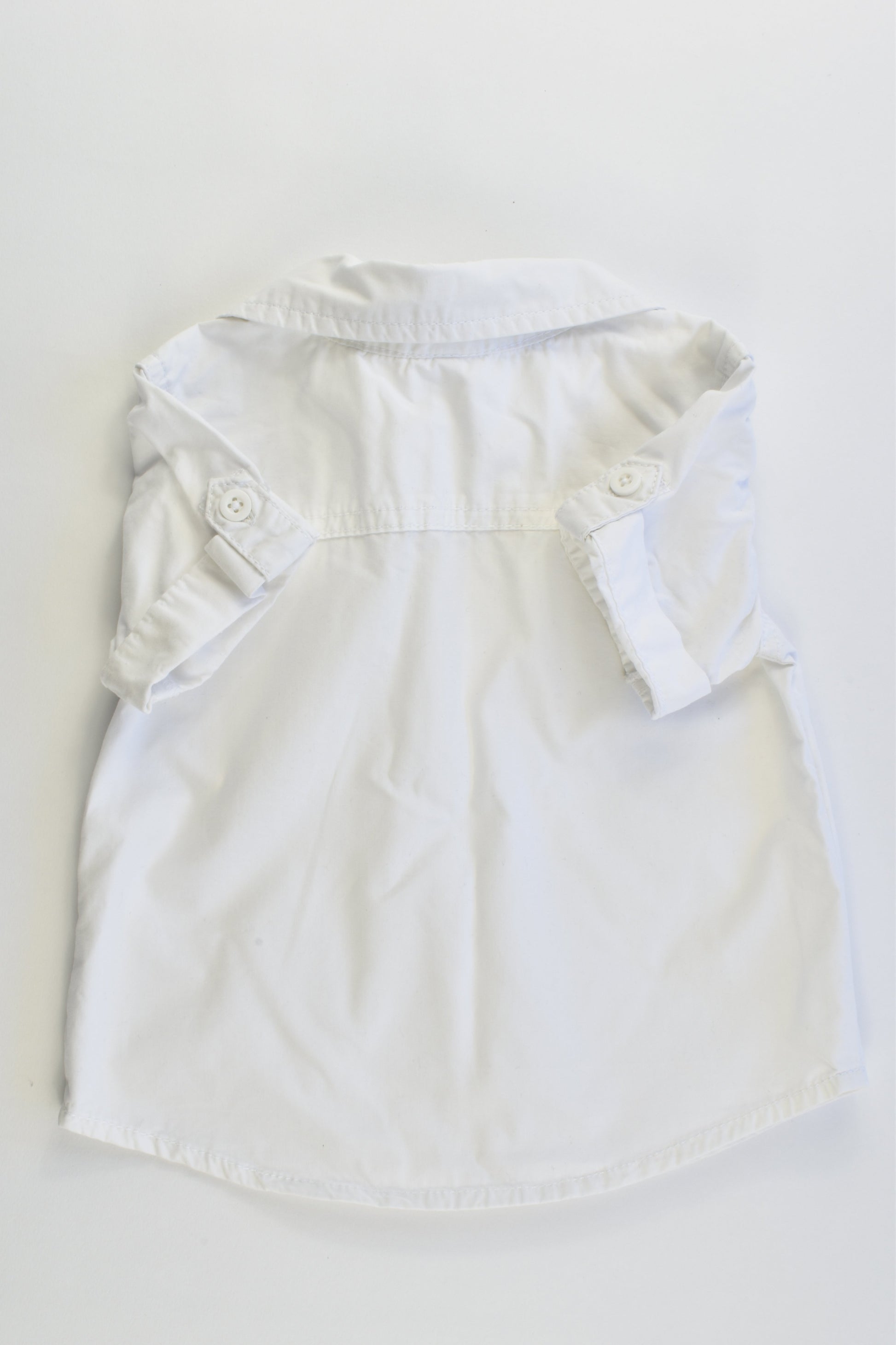 Tiny Little Wonders Size 0 (6-12 months) White Collared Shirt