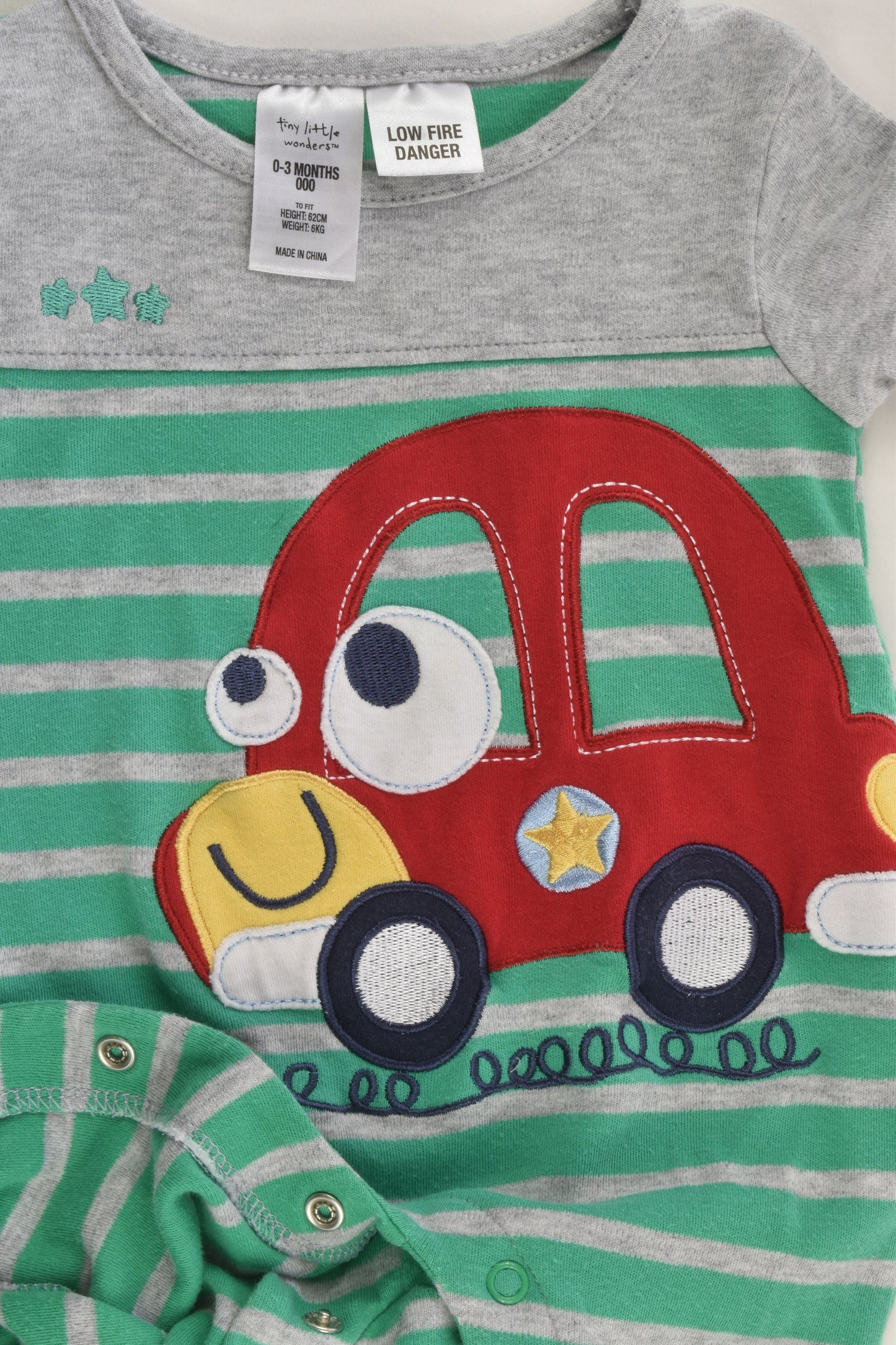 Tiny Little Wonders Size 000 Car Romper