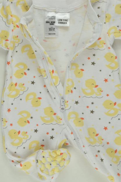 Tiny Little Wonders Size 0000 Ducks Footed Romper