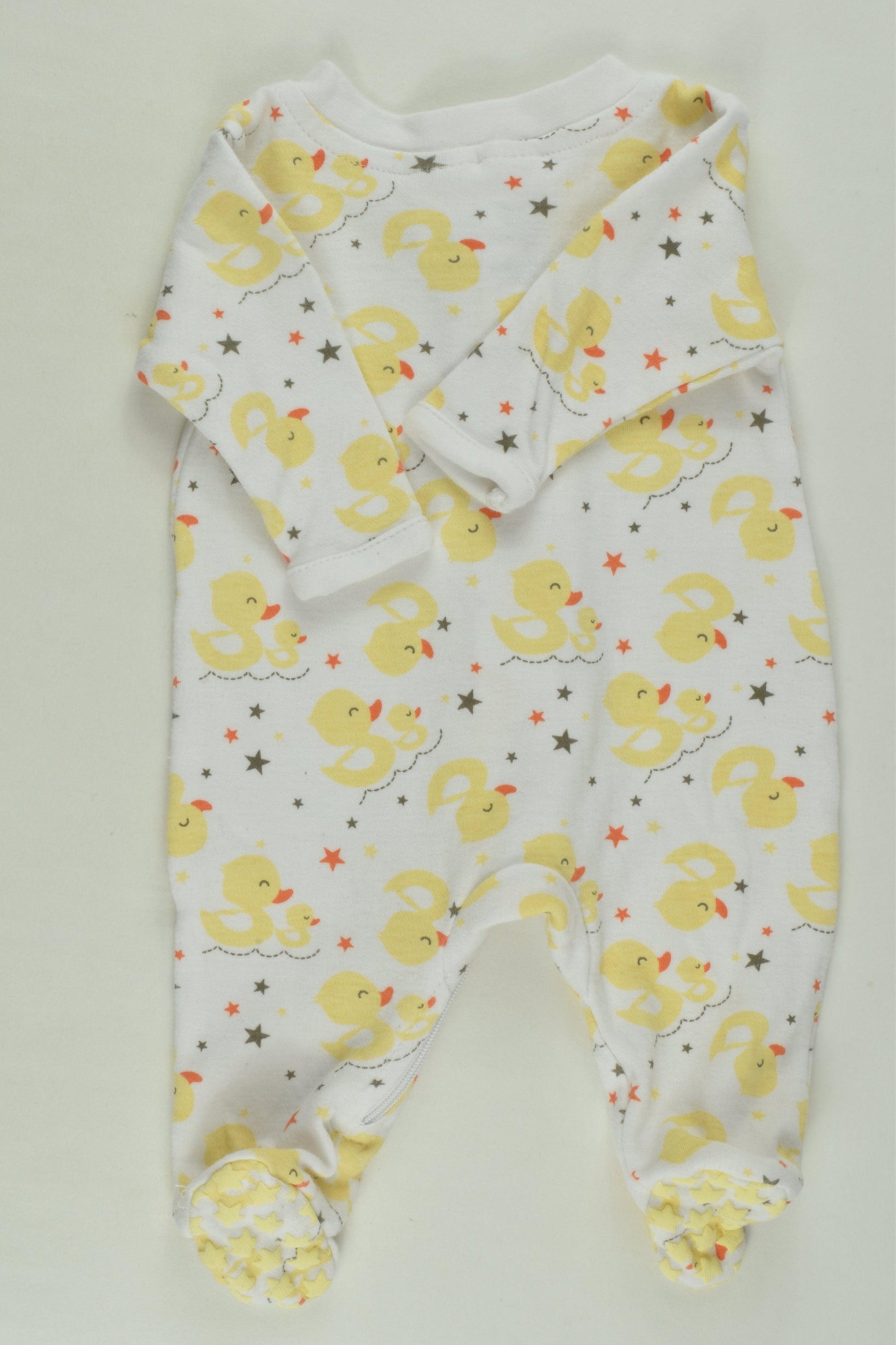 Tiny Little Wonders Size 0000 Ducks Footed Romper