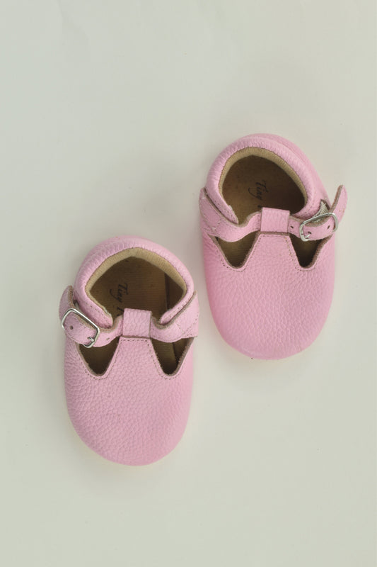 Tiny Posie Tots Size 3 Leather Soft Rubber Sole Shoes