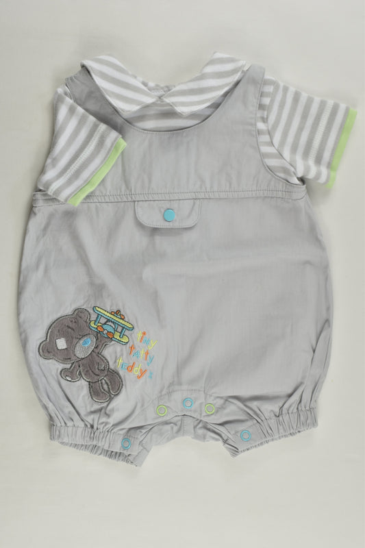 Tiny Taddy Teddy Size 0000 Short Romper
