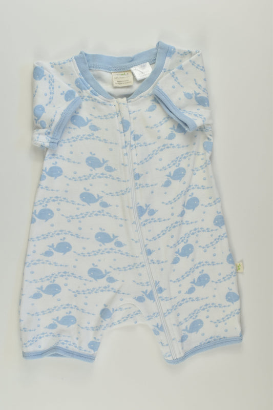 Tiny Twig Size 00 Whale Short Romper