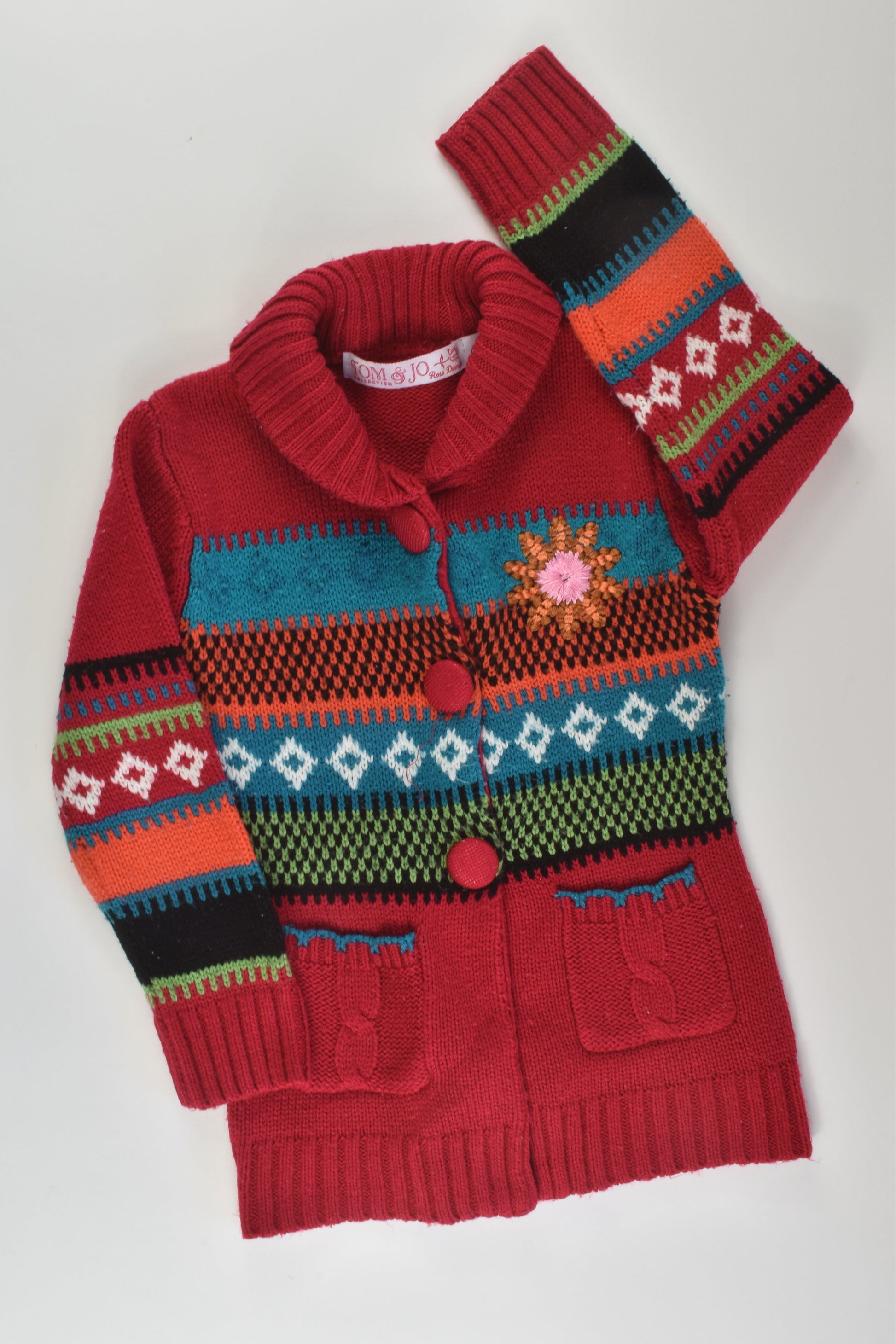 Tom & Jo Collection Size 4 Knit Cardigan