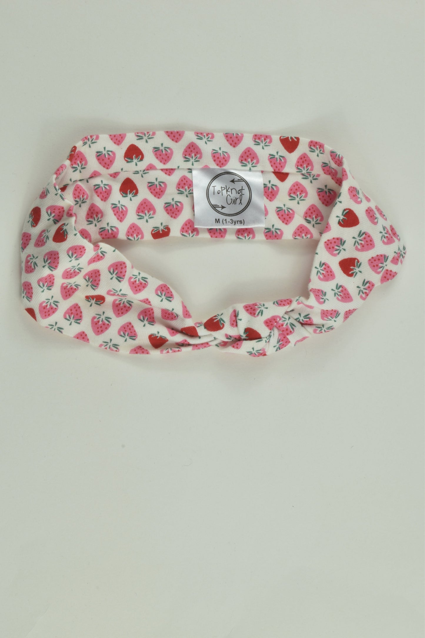 TopKnot Girl Size 1-3 Strawberries Headband