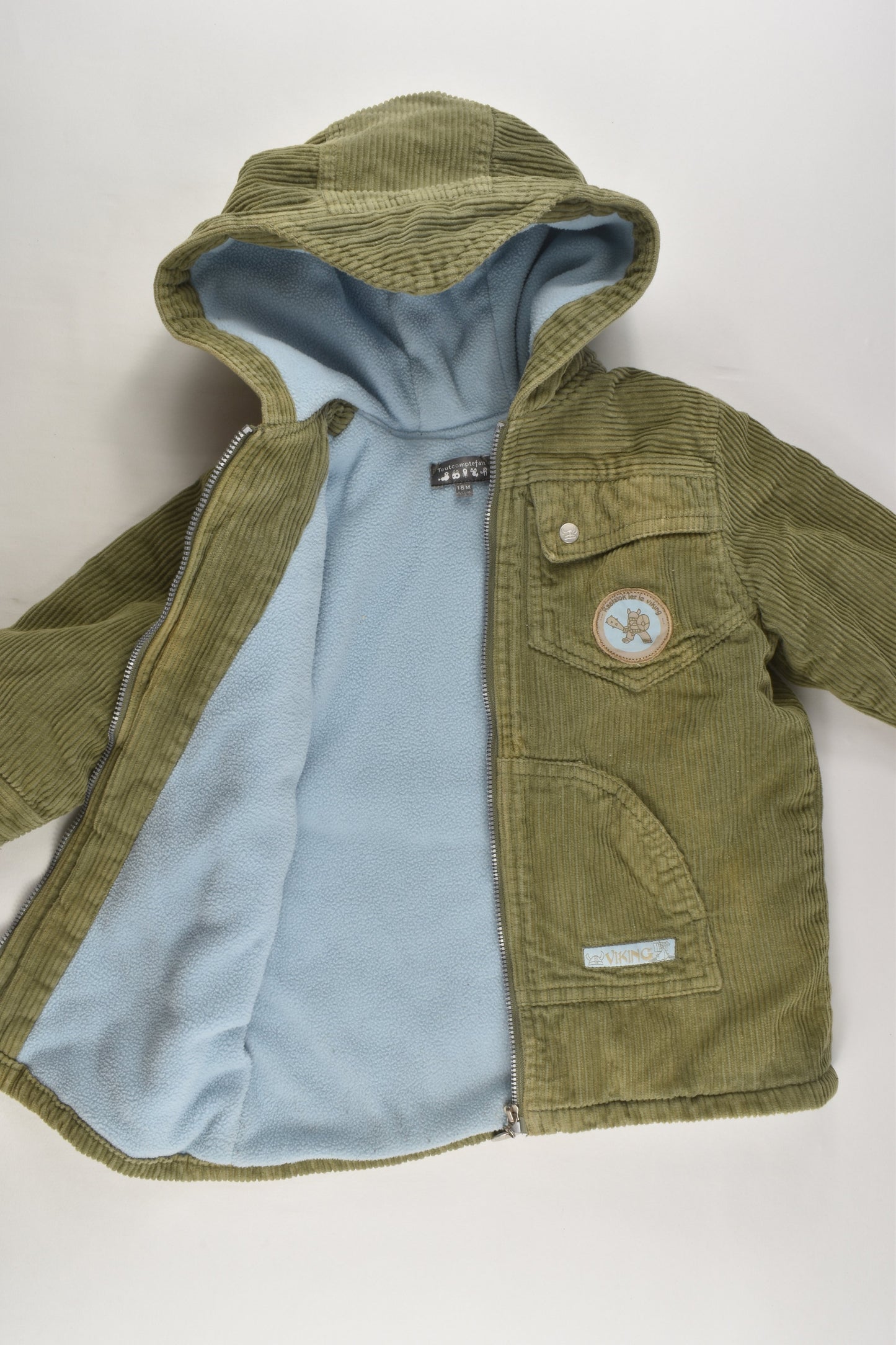 Tout Compte Fait Size 0-1 (18 months, 81 cm) Viking Fleece Lined Cord Jacket