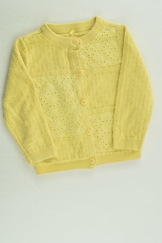Tu Size 0 (6-9 months) Lace Detail Cardigan
