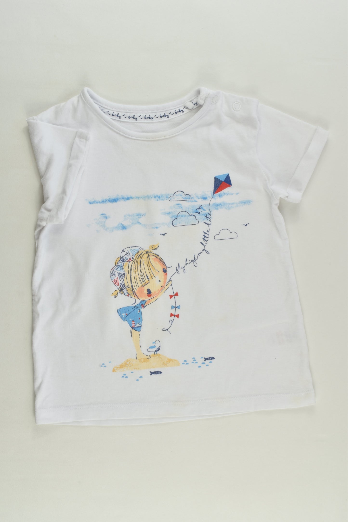 Tu Size 1 (12-18 months) 'Fly High My Little Kite' T-shirt