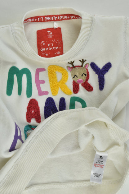 Tu Size 1 (80-86 cm) 'Merry and Bright' Sweater