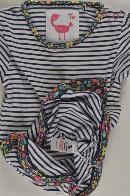 Tu Size 1 Stripes and Liberty Print Bodysuit