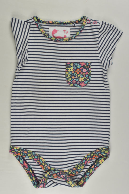 Tu Size 1 Stripes and Liberty Print Bodysuit
