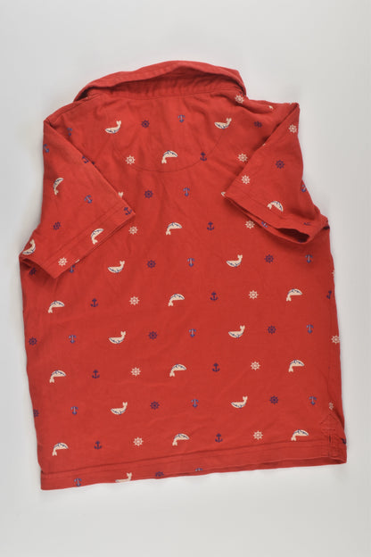 Tu Size 2-3 Nautical Collared T-shirt