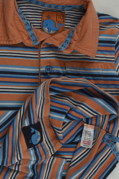 Tu Size 3-4 Whale Polo Shirt