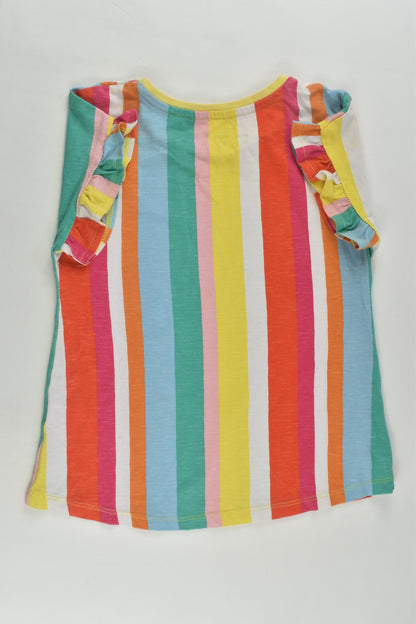 Tu Size 4-5 Rainbow Stripes T-shirt